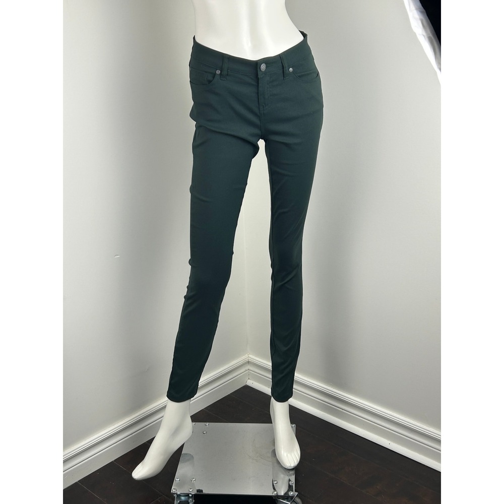 Prana Briann Skinny Pants Womens 2 Forest Green Stretch Zion Hiking Travel
